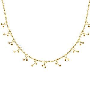 Water Resistant 18KT Gold Plated Cherry Knot Necklace and Bracelet